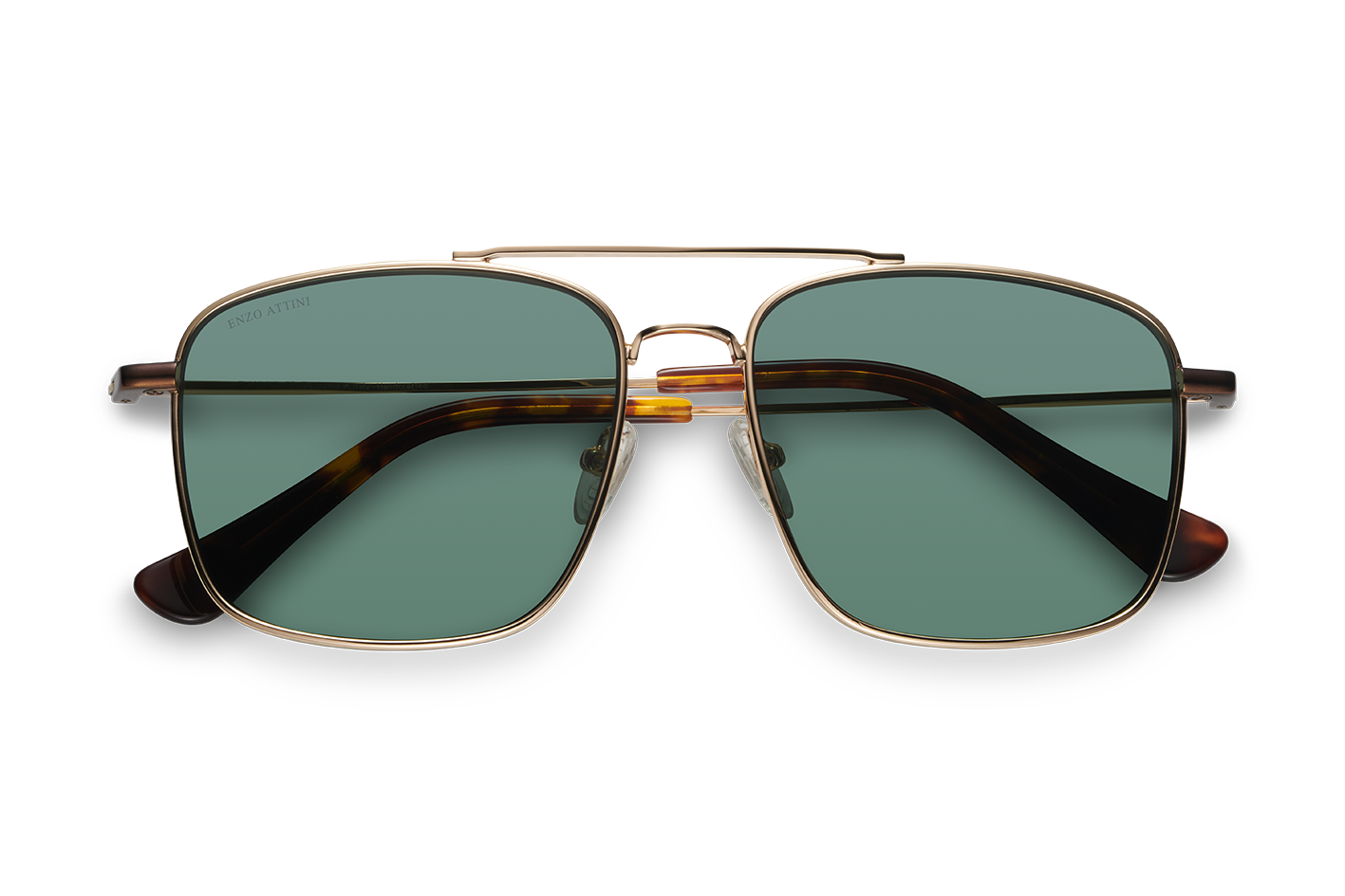 Taj Mahal / Tortoise & Gold Color + Dark Green Lens.