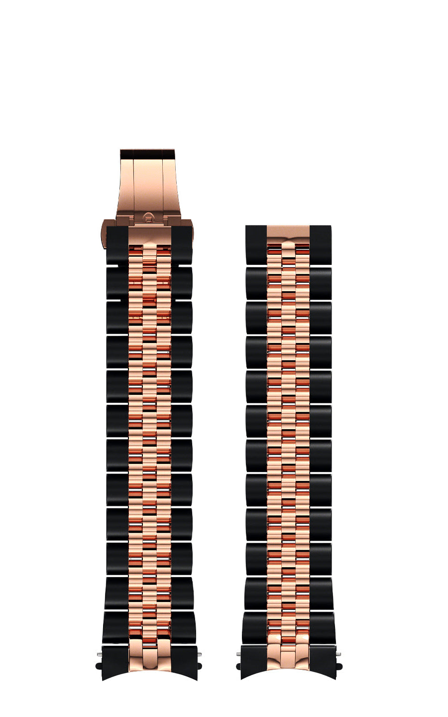 President bracelet, Black - Rose Gold