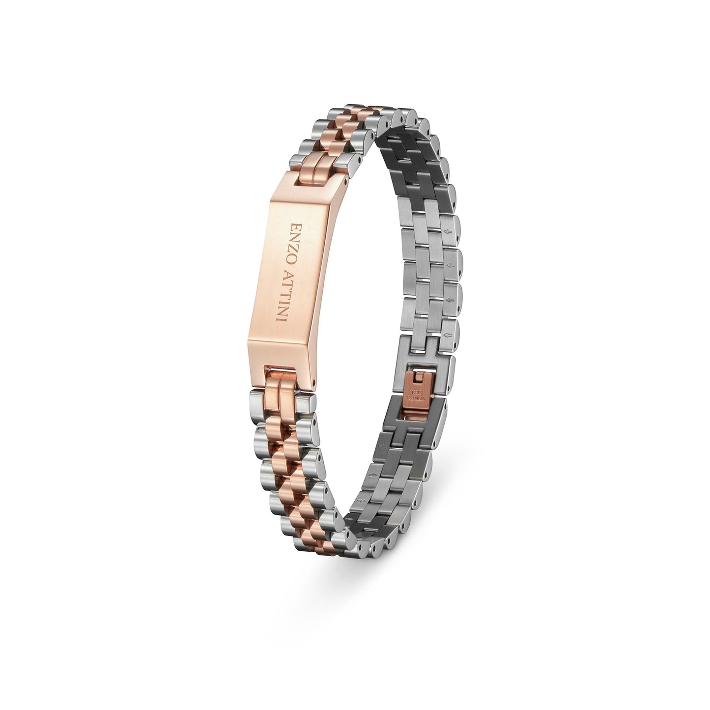 "Romeo e Giulietta " - President Bracelet / Silver & Rose Gold