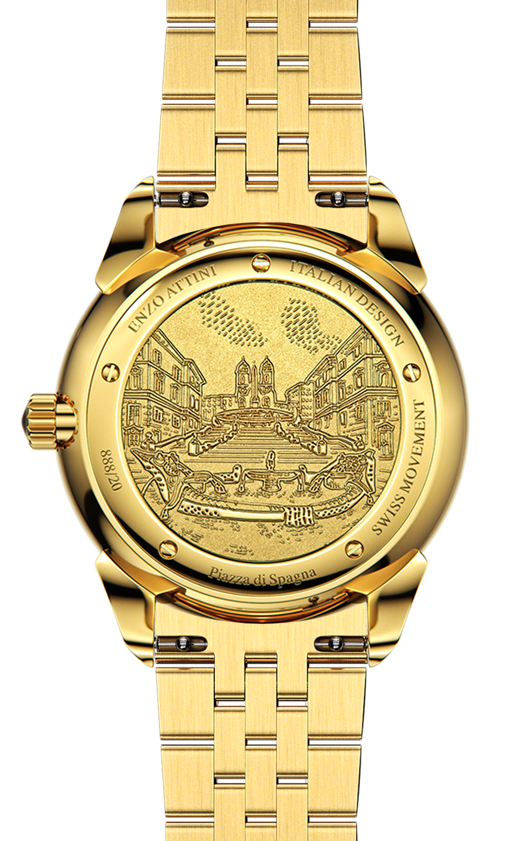 Piazza di Spagna, Roma - President Bracelet / Swiss Movement