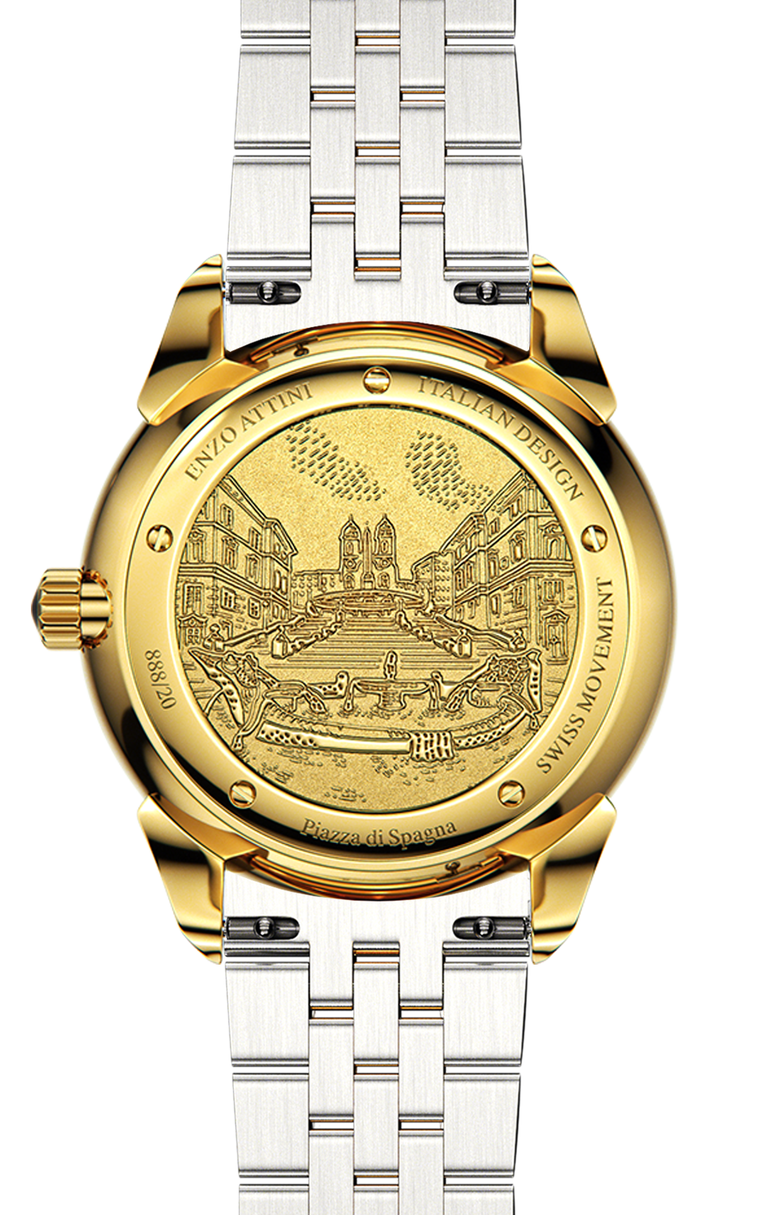 Piazza di Spagna, Roma - President Bracelet / Swiss Movement