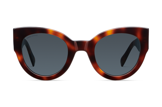 Trulli / Tortoise Red + Dark Black Lens.